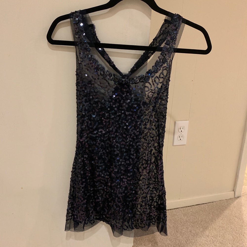 XXI Navy Sparkling Top Small
